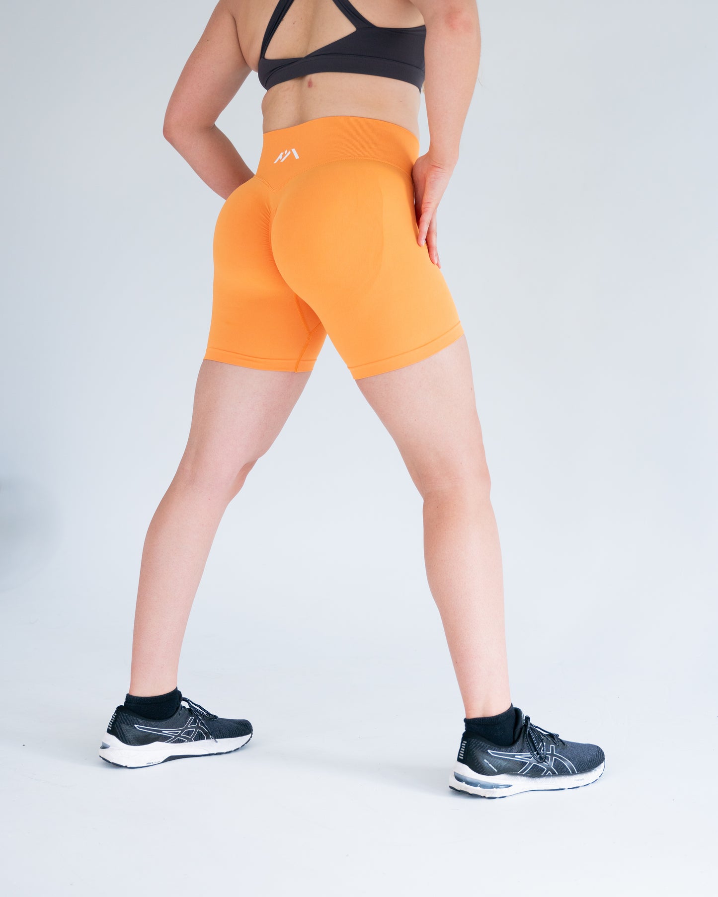 Athari Scrunch Shorts - Orange
