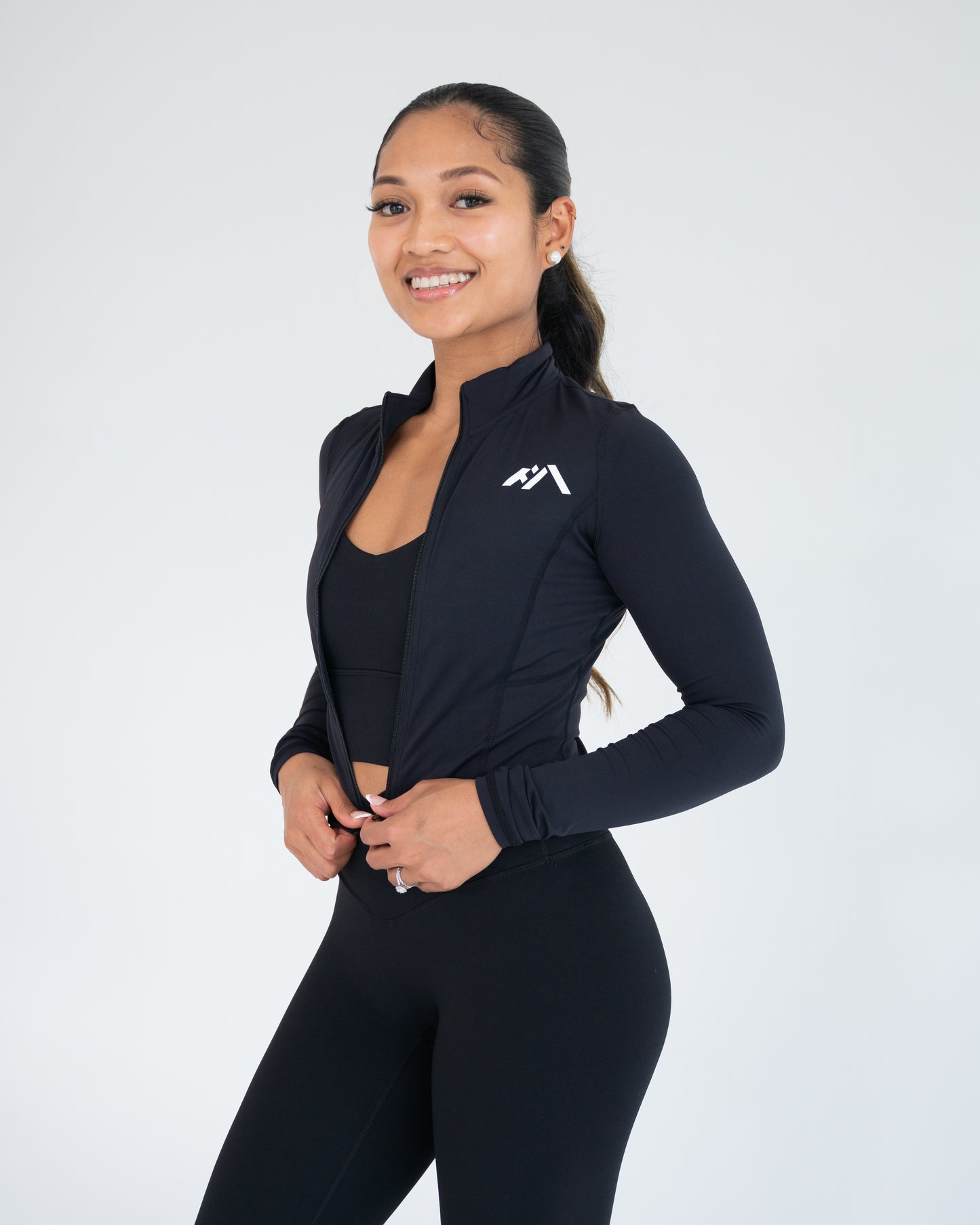 Aziz Crop Jacket - Black