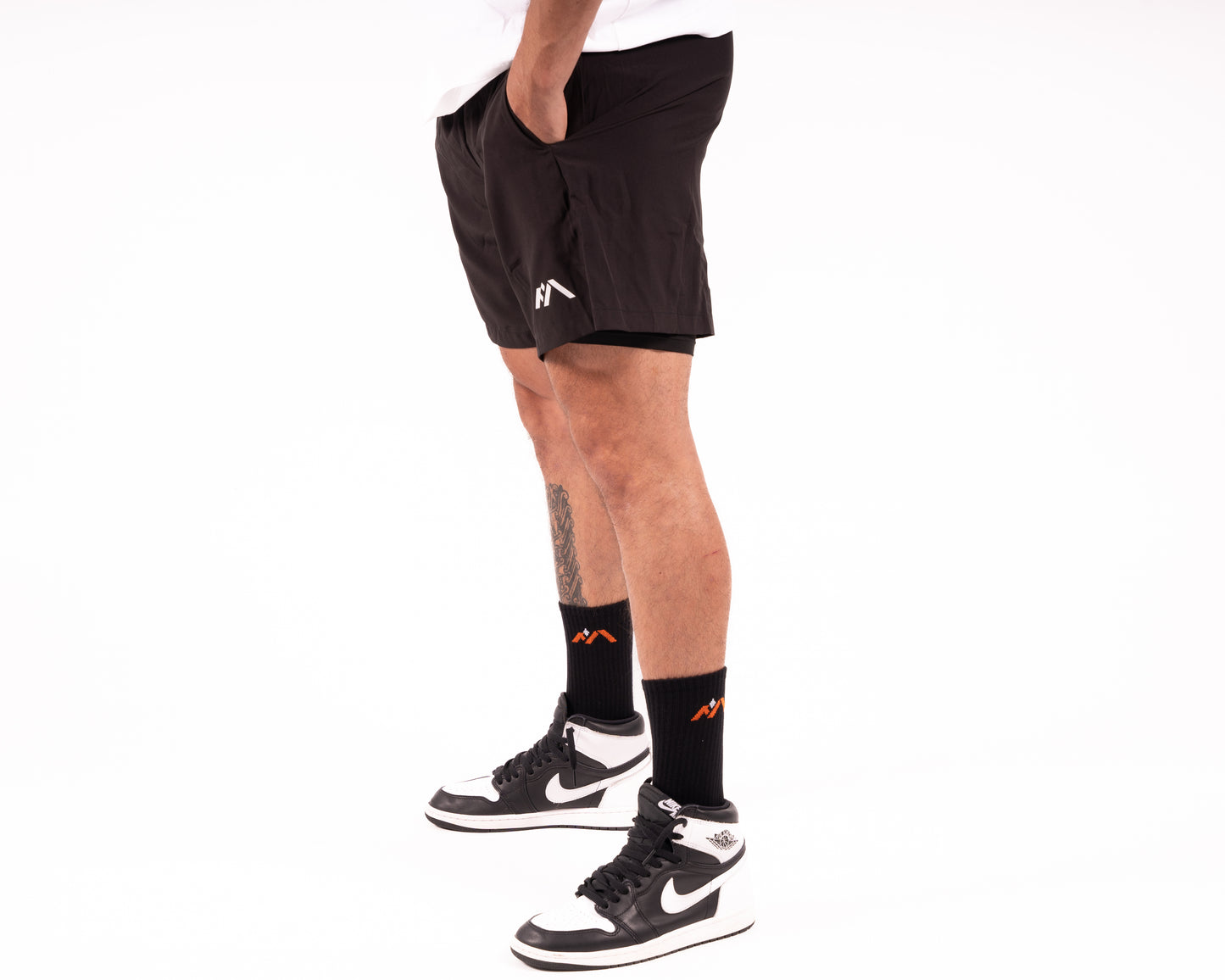 FBM 2 in 1 Perfomance Shorts - Black