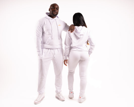 FBM Unisex Joggers - White