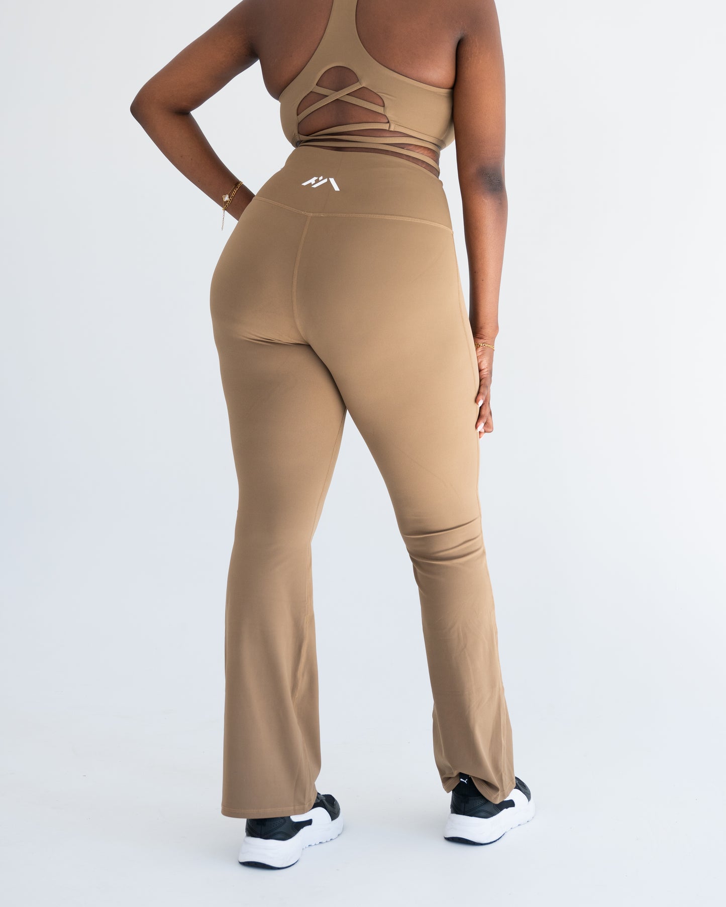 Malaika Flare Leggings - Khaki