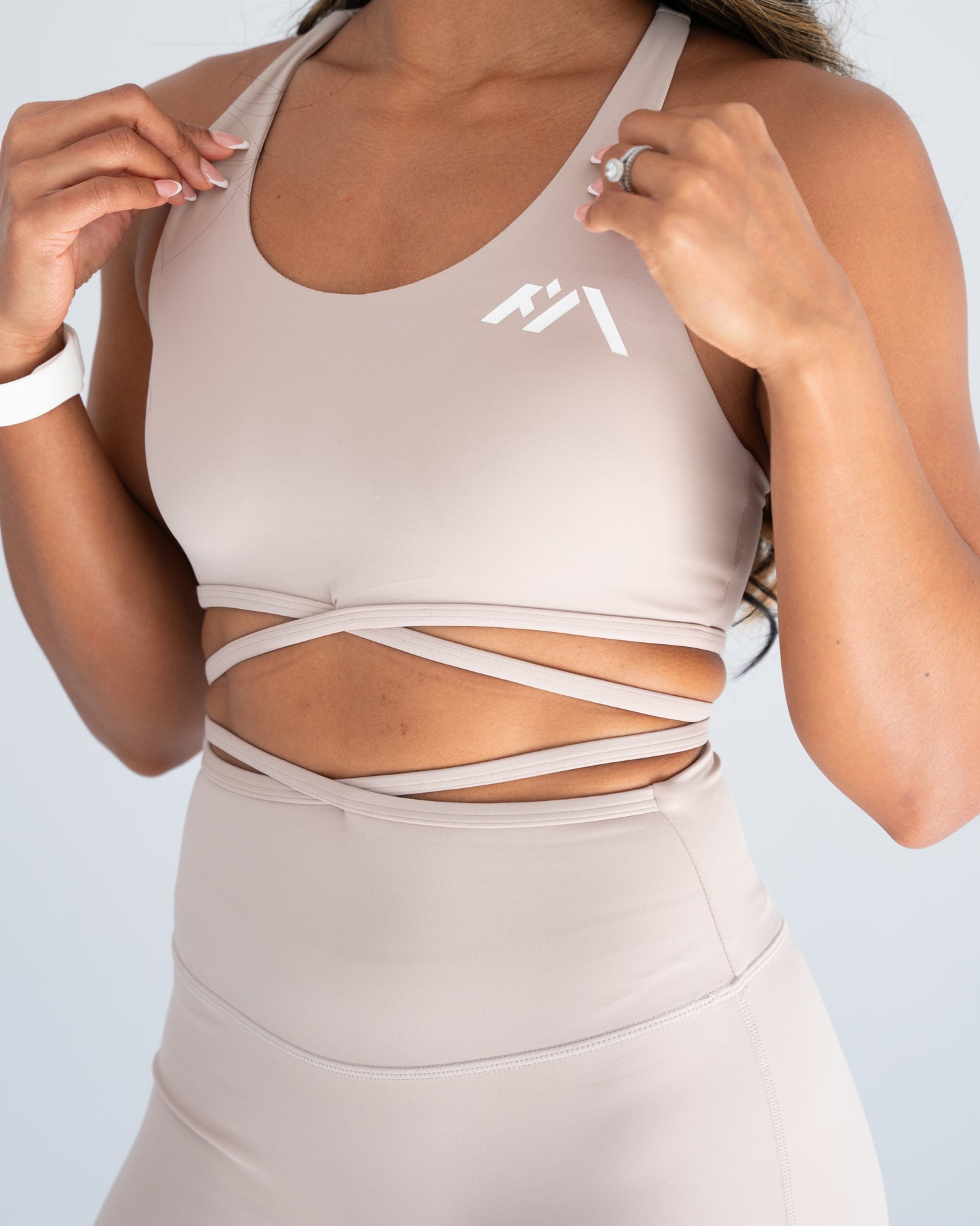 Malaika Sports Bra - Light Beige