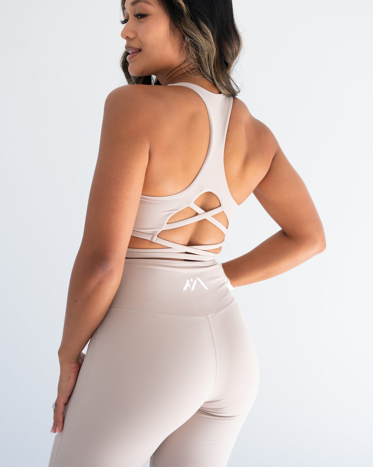 Malaika Sports Bra - Light Beige