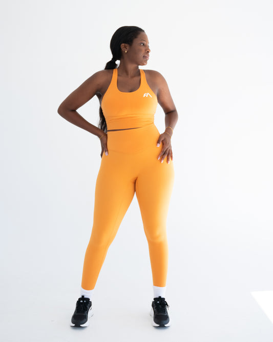 Shamra Leggings - Tangerine/FBM Active