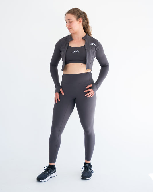 Hekima Seamless Leggings - Dark Grey/FBM Active