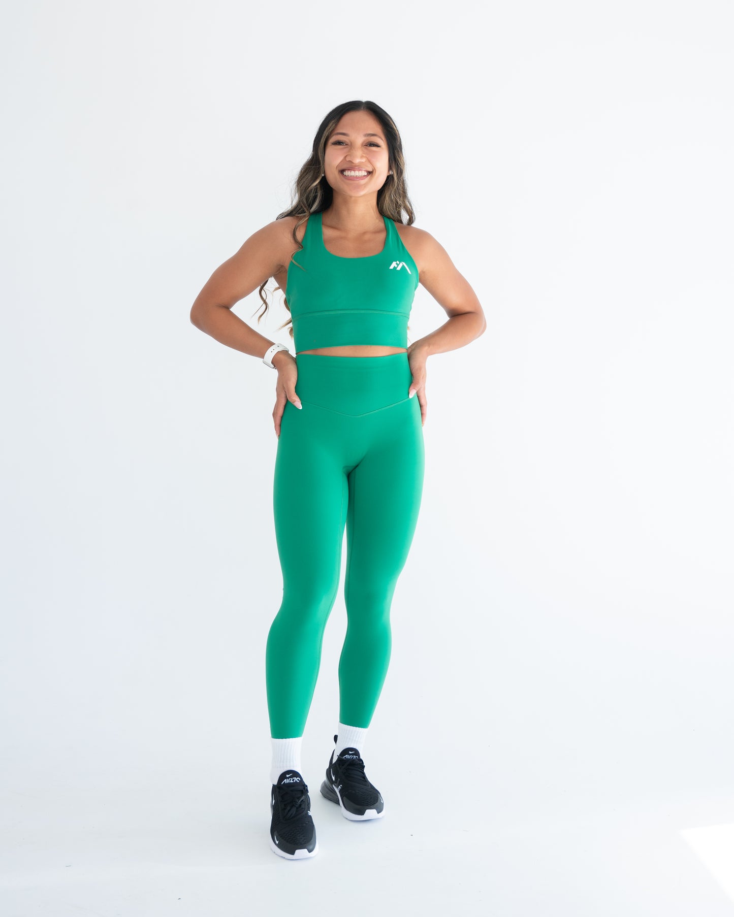 Maisha Criss Cross Sports Bra - Green