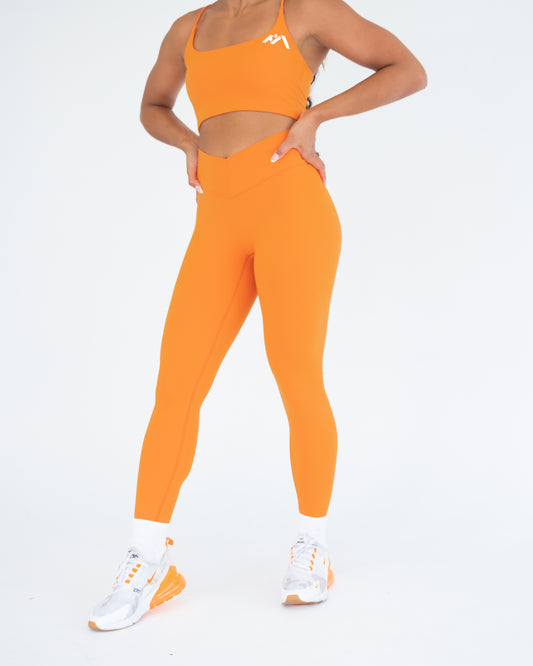 Tamu Scrunch Leggings, Orange